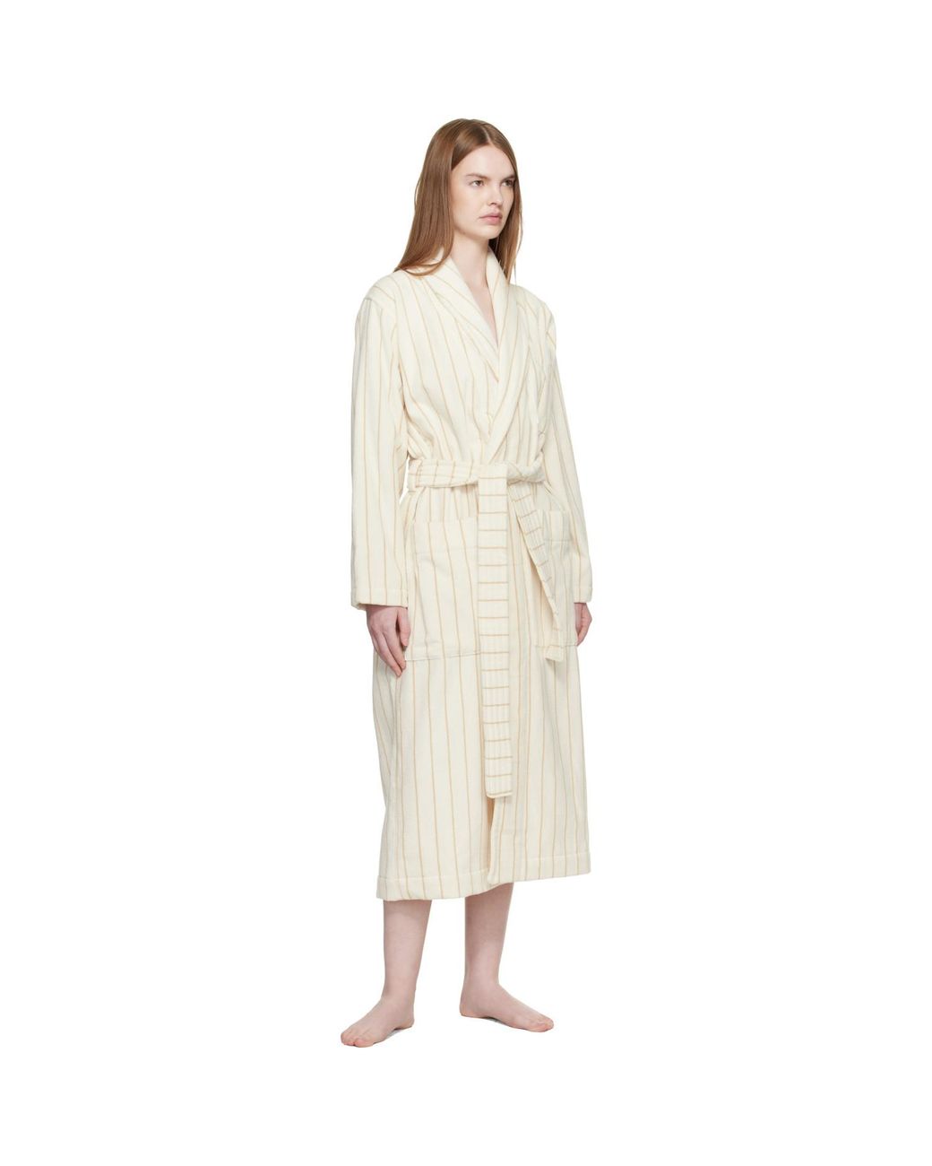Tekla Natural Off Terry Classic Bathrobe