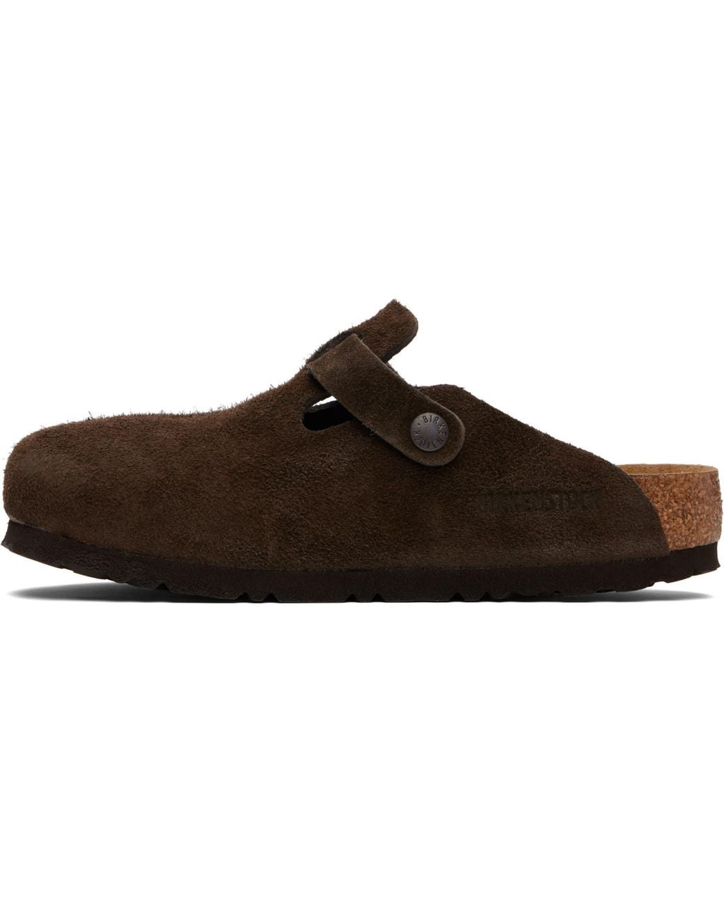Birkenstock Black Regular Boston Soft Footbed Slip-On Loafers for men