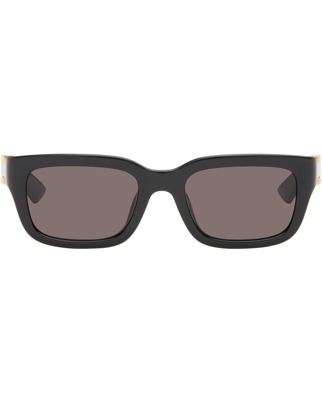 Bottega Veneta Brown Rectangular Ribbon Sunglasses for men