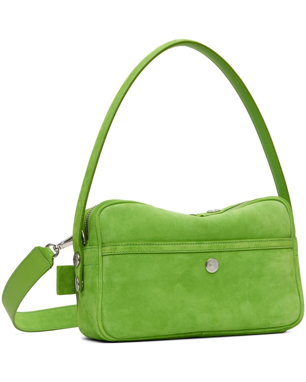 Acne Green Camero Party Suede Bag for men