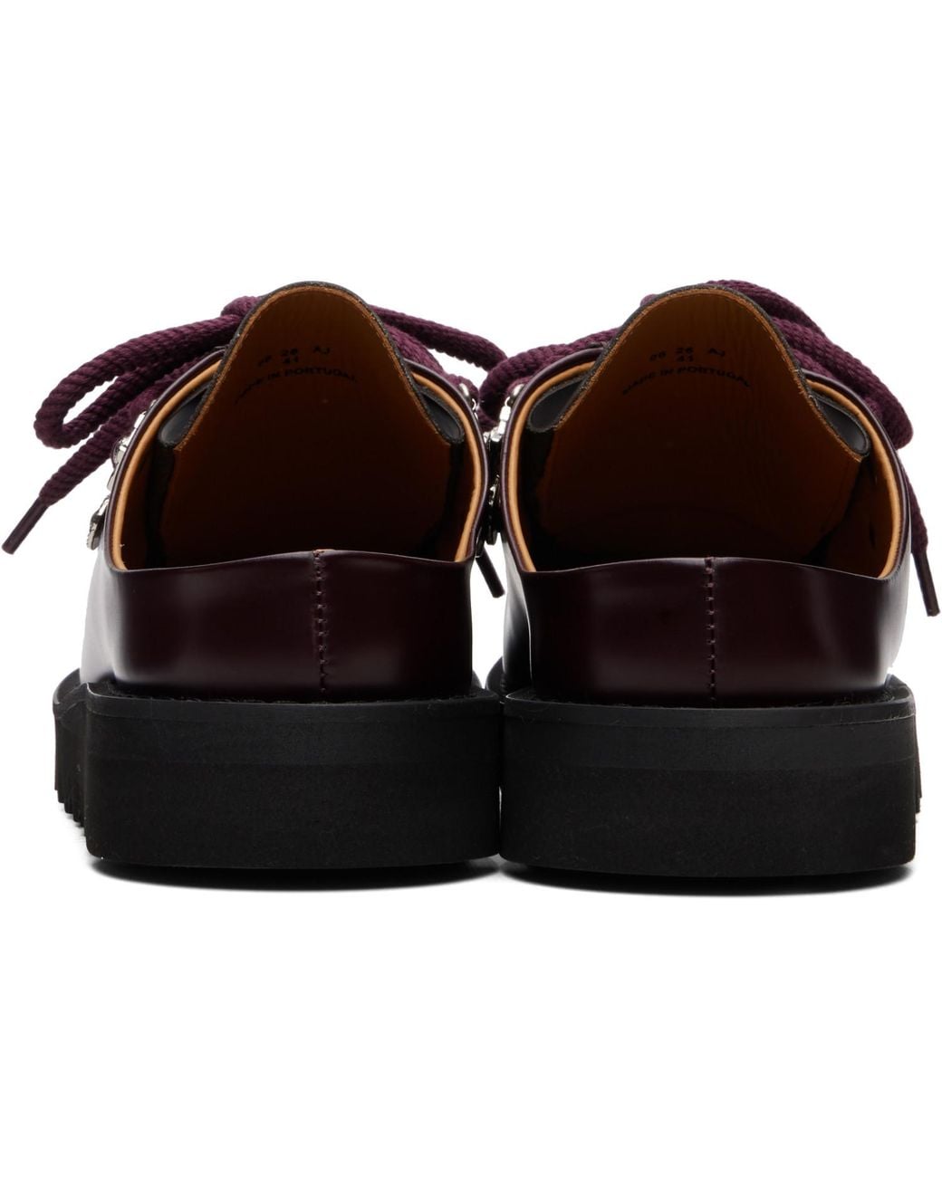 Toga Virilis Red Leather Derbys for men