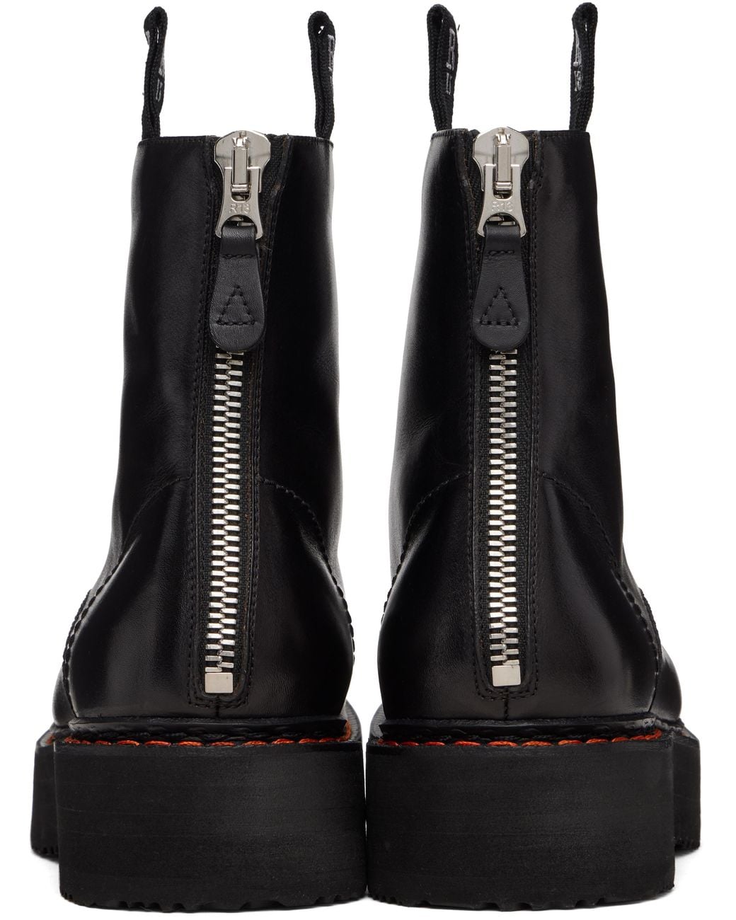 R13 Black Single Stack Boots