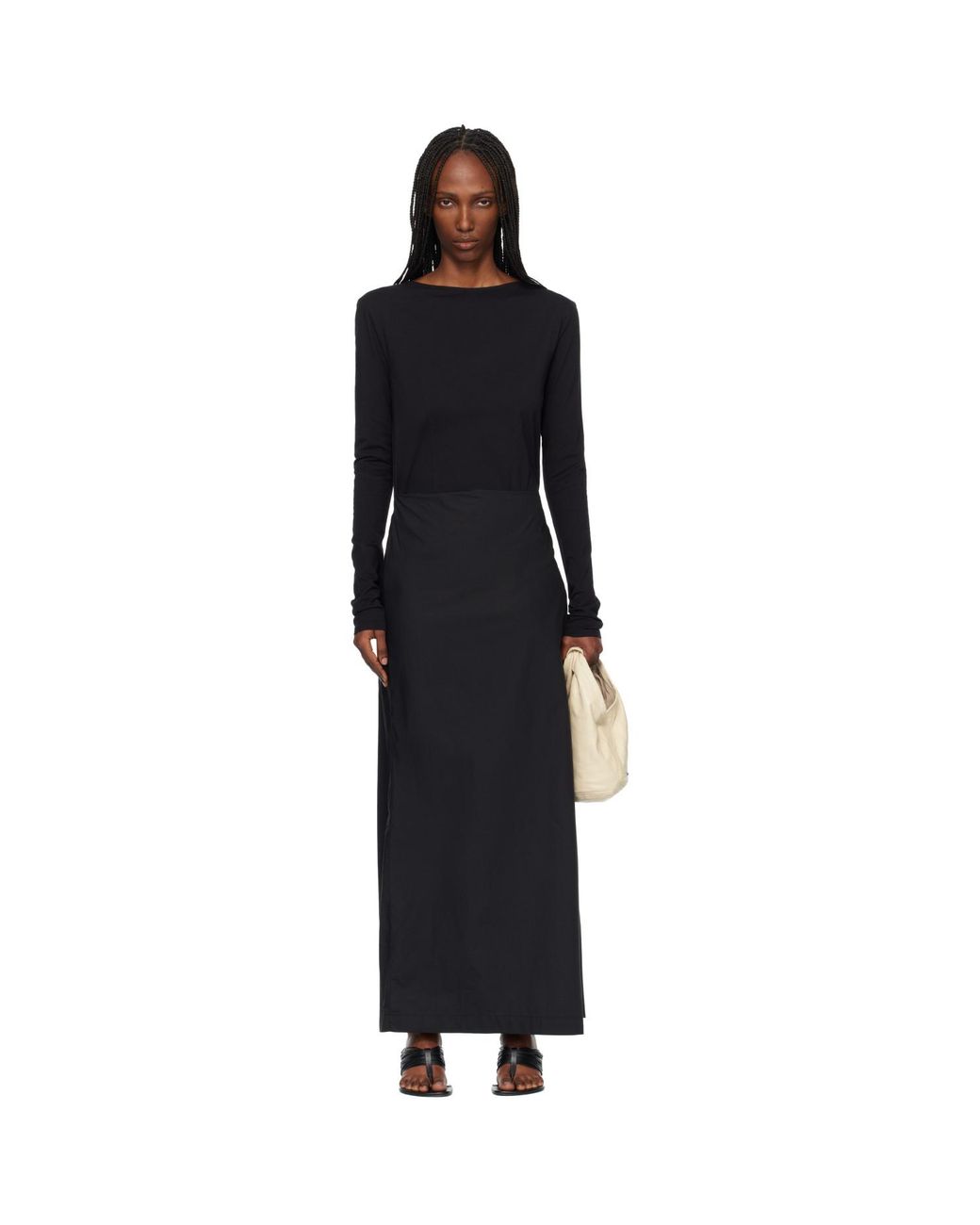 Our Legacy Black Twisted Maxi Dress