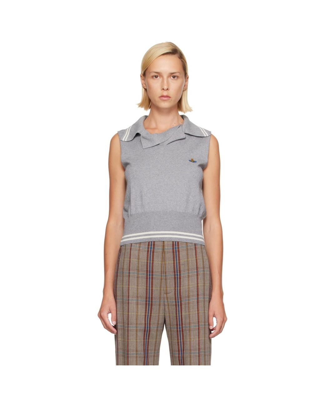 Vivienne Westwood Gray Doubletake Top