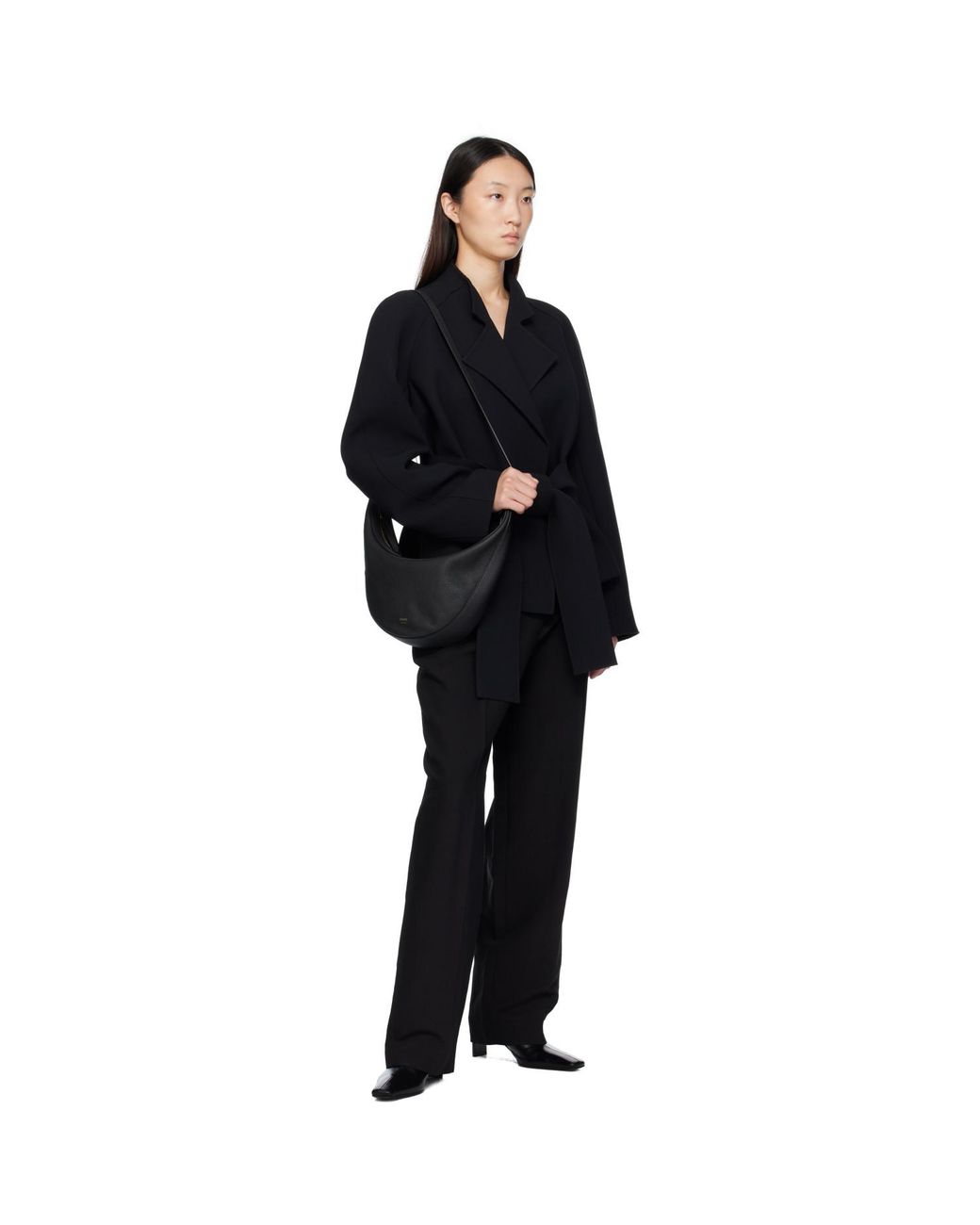 Khaite Black Small Augustina Crossbody Bag