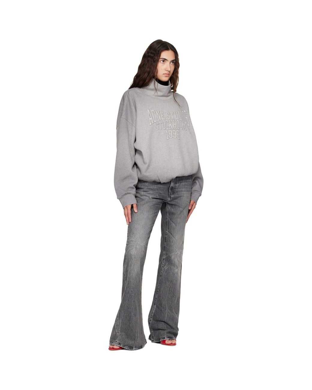 Acne Gray 2025F Fitted Jeans