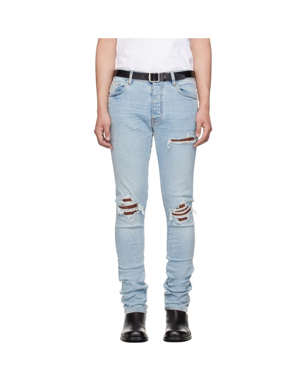 Amiri Blue Croc Mx1 Jeans for men