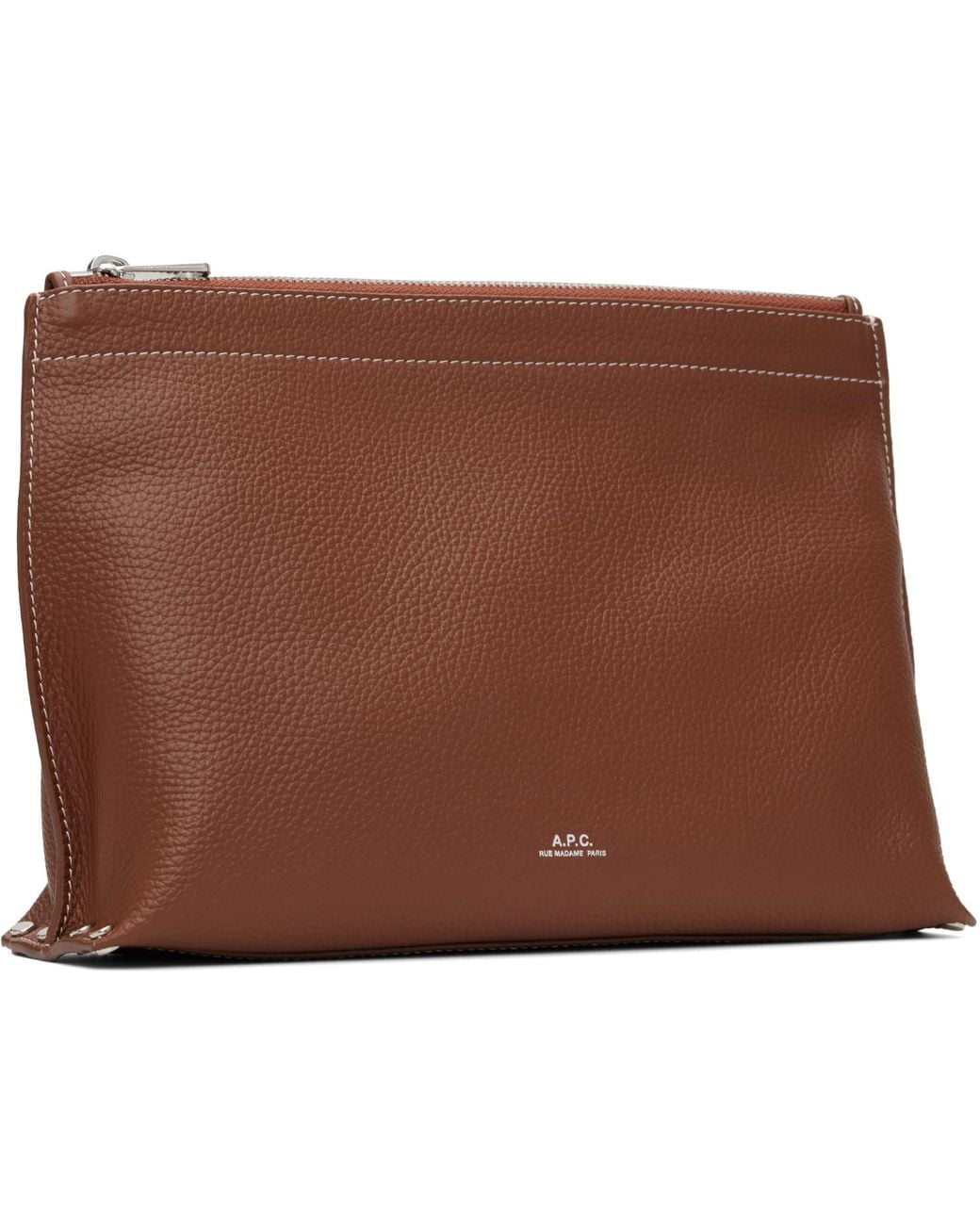 A.P.C. Brown Neige Clou Pouch