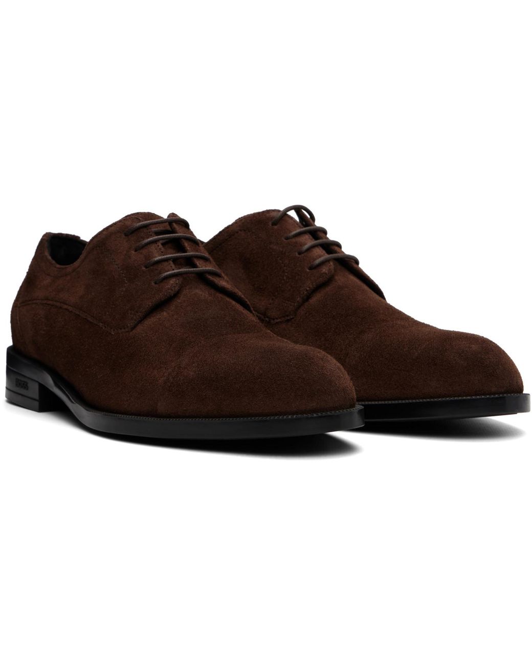 Boss Brown Suede Derbys for men