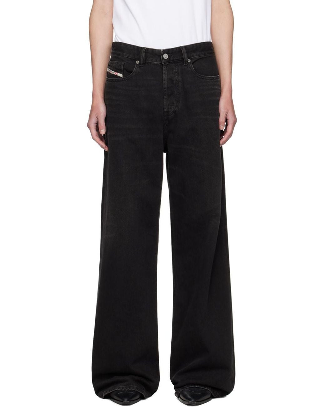 DIESEL D-Rise Jeans in Black for Men | Lyst