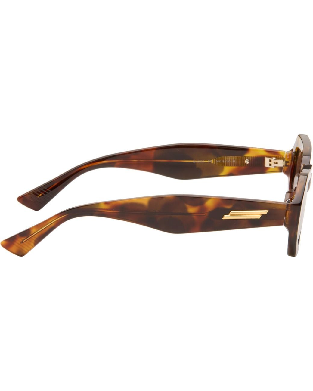 Bottega Veneta Brown Classic Oval Sunglasses for men