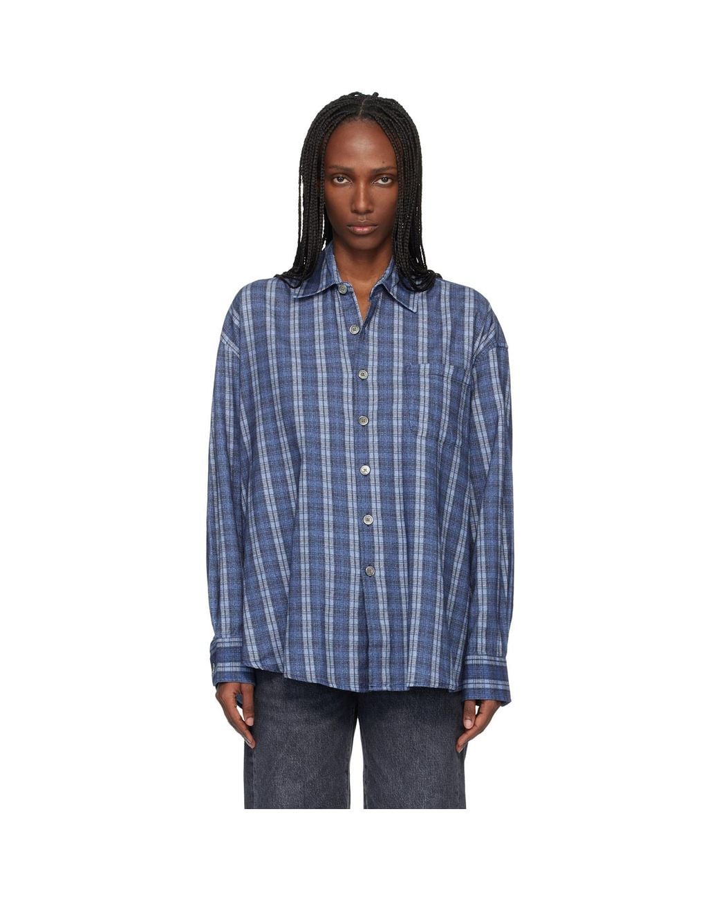 Our Legacy Borrowed Shirt in Blue | Lyst