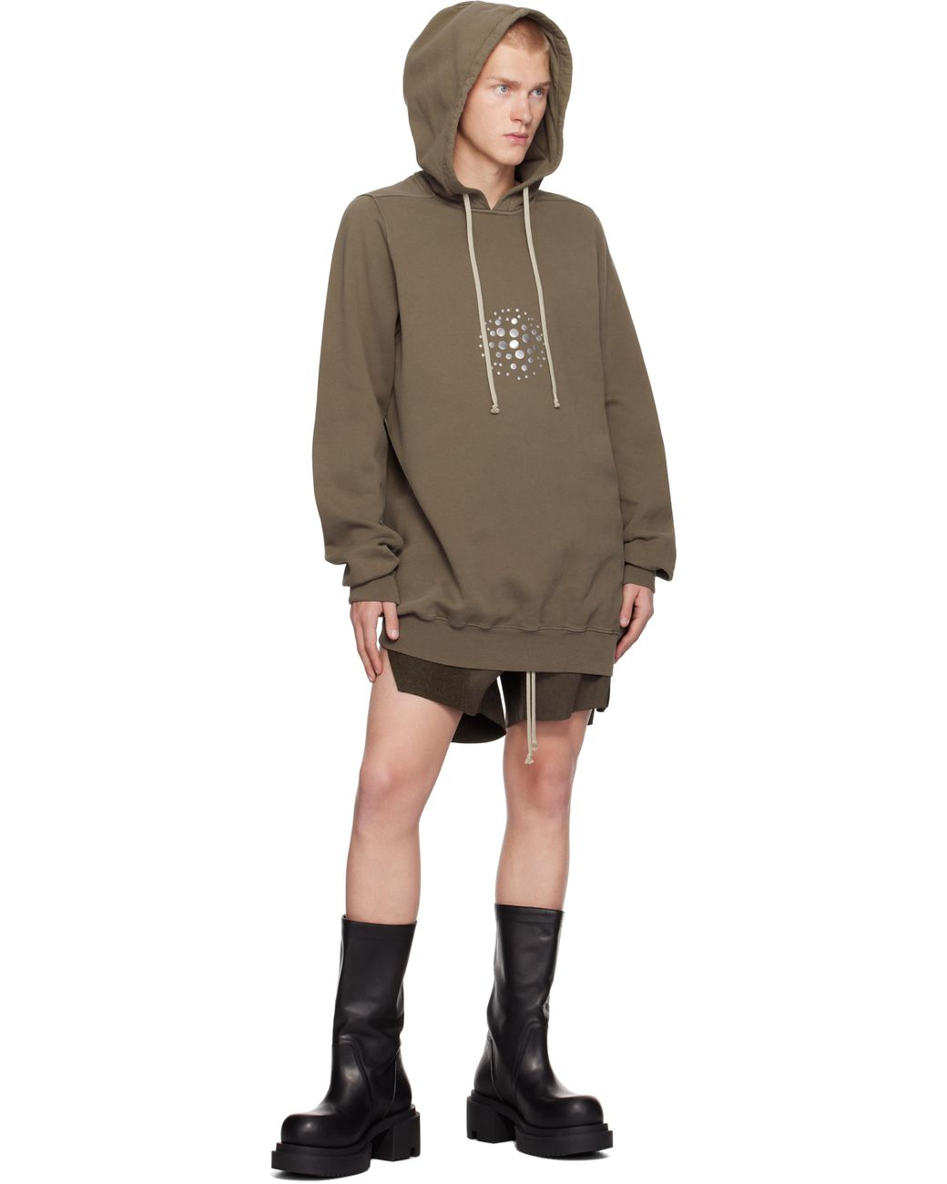 【関税込み】Rick Owens グレー Porterville Orb Studs フーディ Rick Owens Porterville Orb Studs Hoodie for Men | Lyst