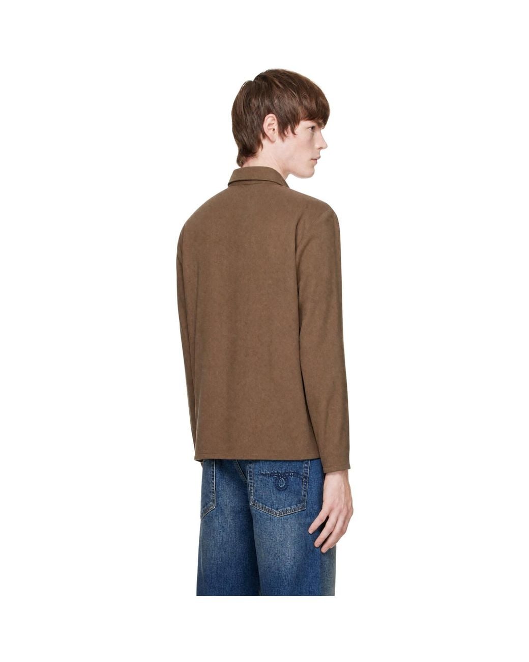 Second/Layer Brown Field Shirt for men
