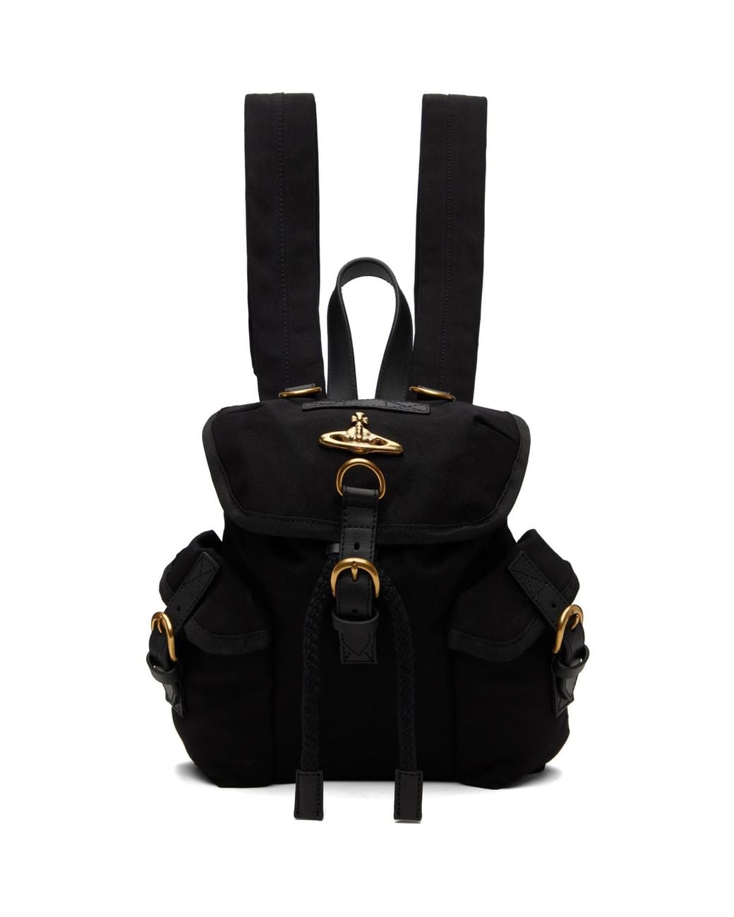 Vivienne Westwood Black Highland Small Backpack for men
