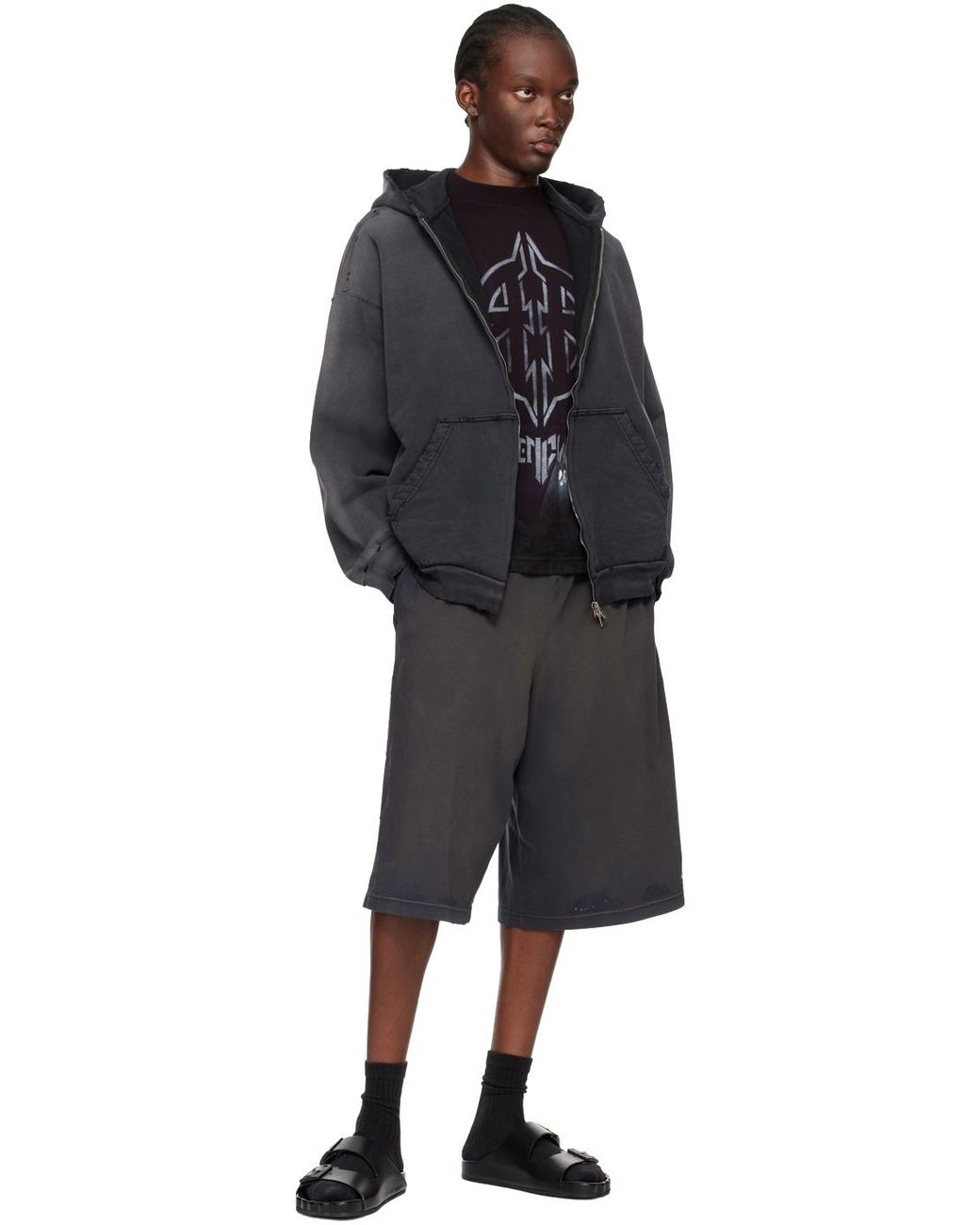 【BALENCIAGA】Not Been Done フーディ Balenciaga Gray 'Not Been Done' Hoodie Balenciaga