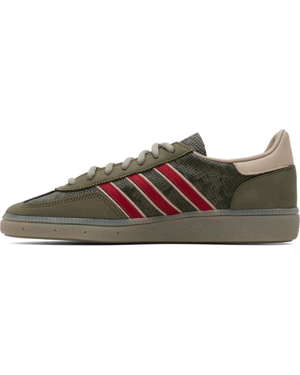 Adidas Originals Gray Khaki Handball Spezial Sneakers for men