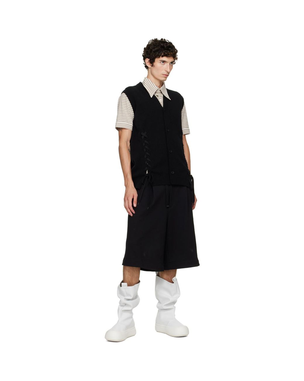 Yume Yume White Ssense Exclusive Off- Low Fisherman Chelsea Boots for men