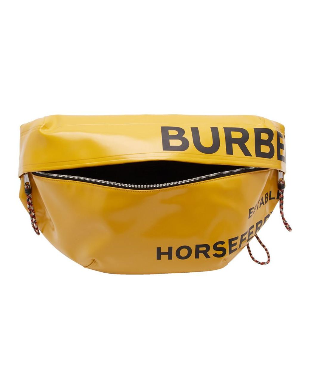 Burberry Ssense Exclusive Yellow Horseferry Sonny Bum Bag for Men