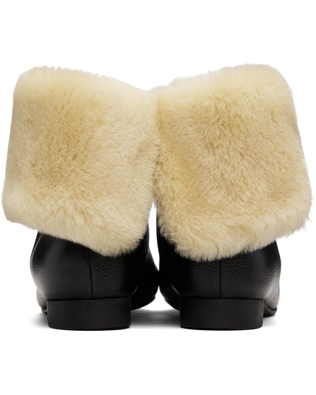 Totême  Black Downtown Shearling Boots