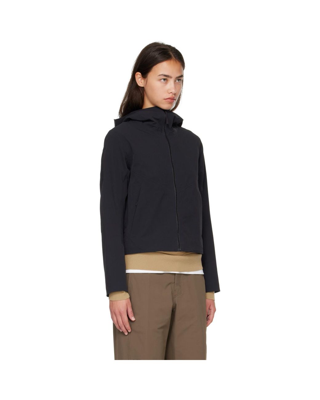 Veilance Black Focal Hoody Jacket
