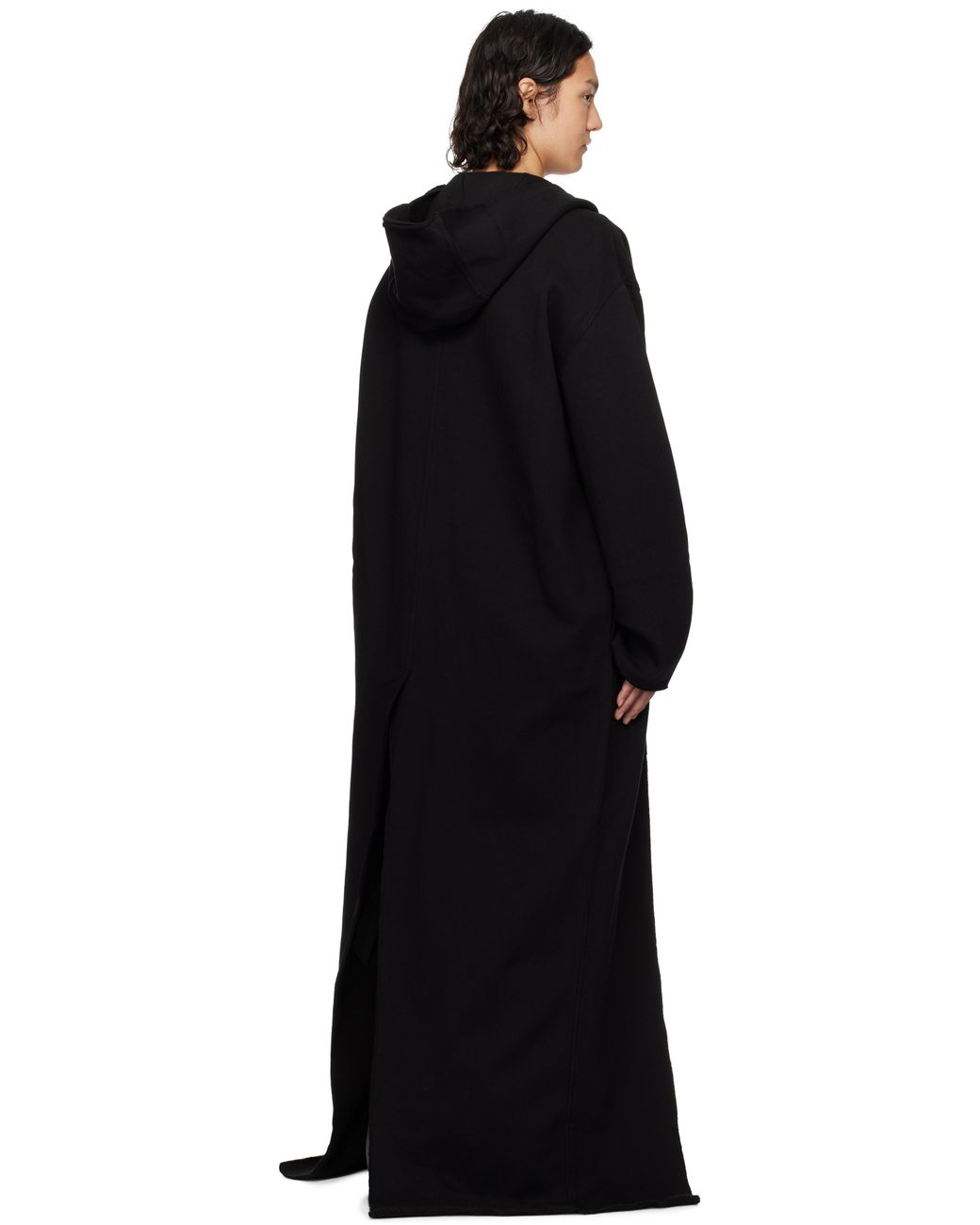 【Rick Owens】 Hollywood Dragging フーディ Black Hollywood Dragging Hoodie by Rick Owens DRKSHDW on Sale