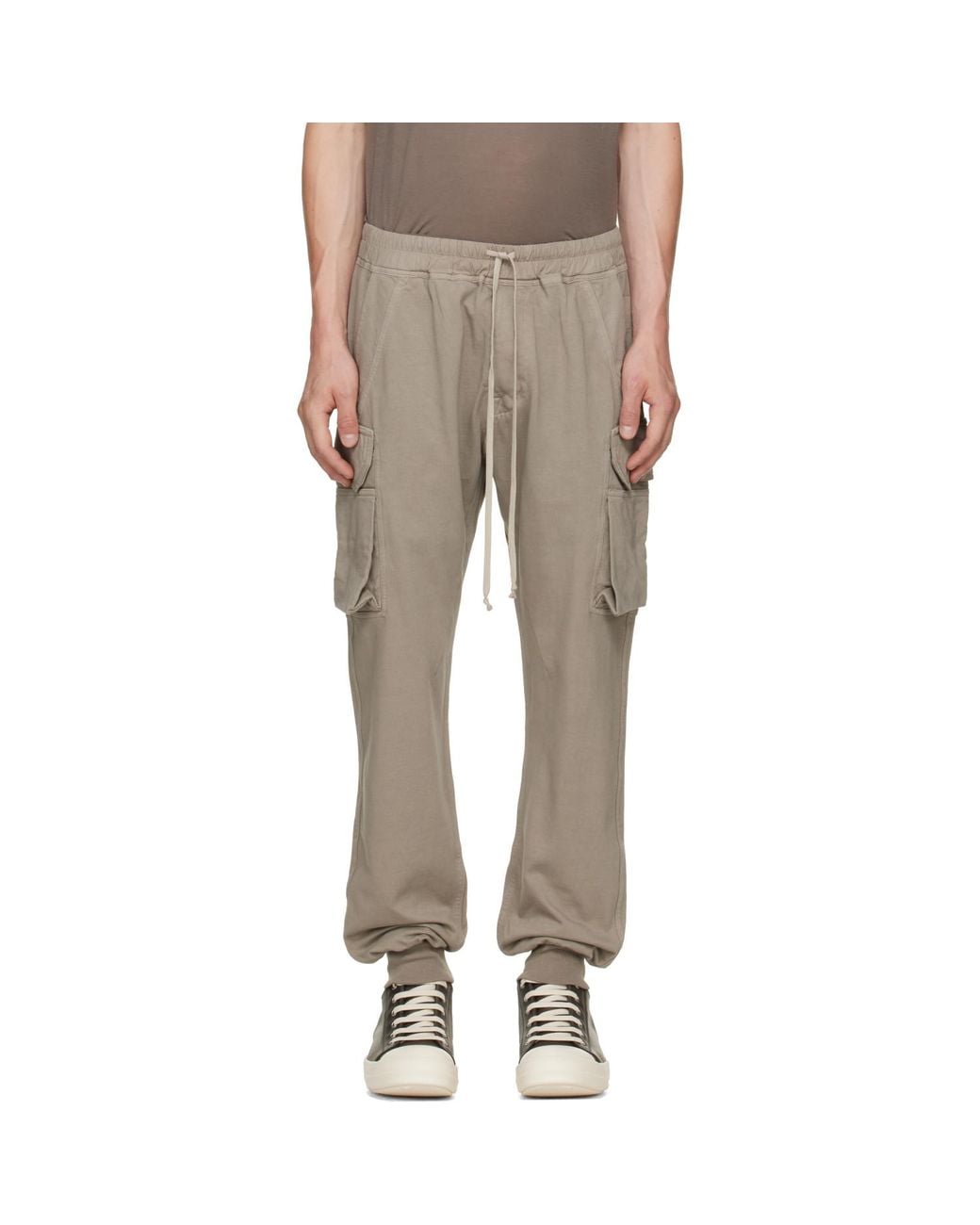 Rick Owens Natural Taupe Tower Mastodon Cut Sweatpants for men
