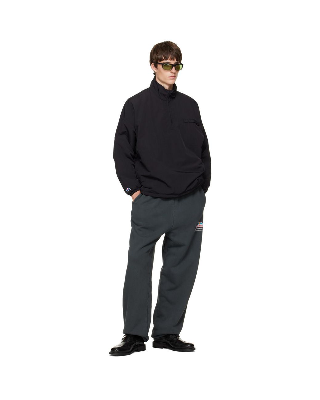 Willy Chavarria Black 'Willy' Polar Fleece Sweater for men