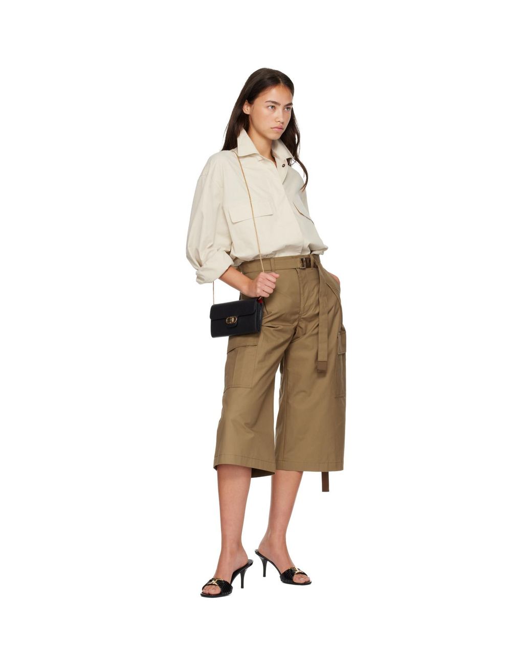 Ferragamo Black Double Gancini Mini Clutch