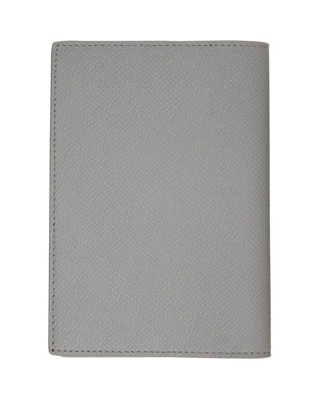 Balenciaga Gray Logo Passport Holder for men