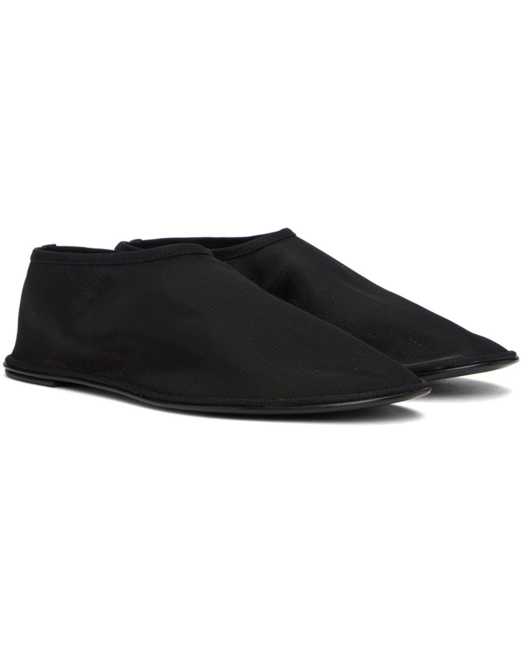 The Row Black Sock Loafers