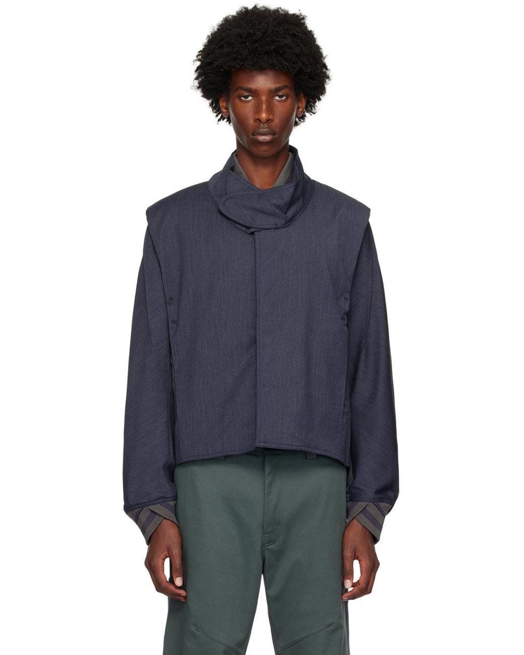 ジャケット・アウター KIKO KOSTADINOV OHNE K-DART JACKET Gray Ohne K-Dart Blazer by Kiko Kostadinov on Sale