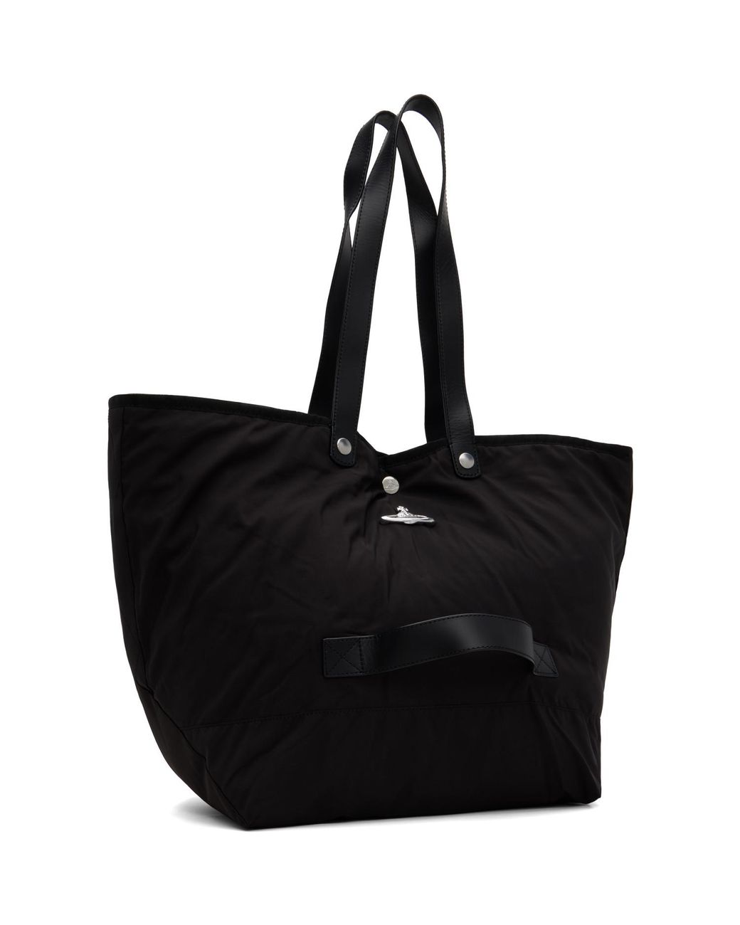 Vivienne Westwood Black Utility Shopper Tote for men