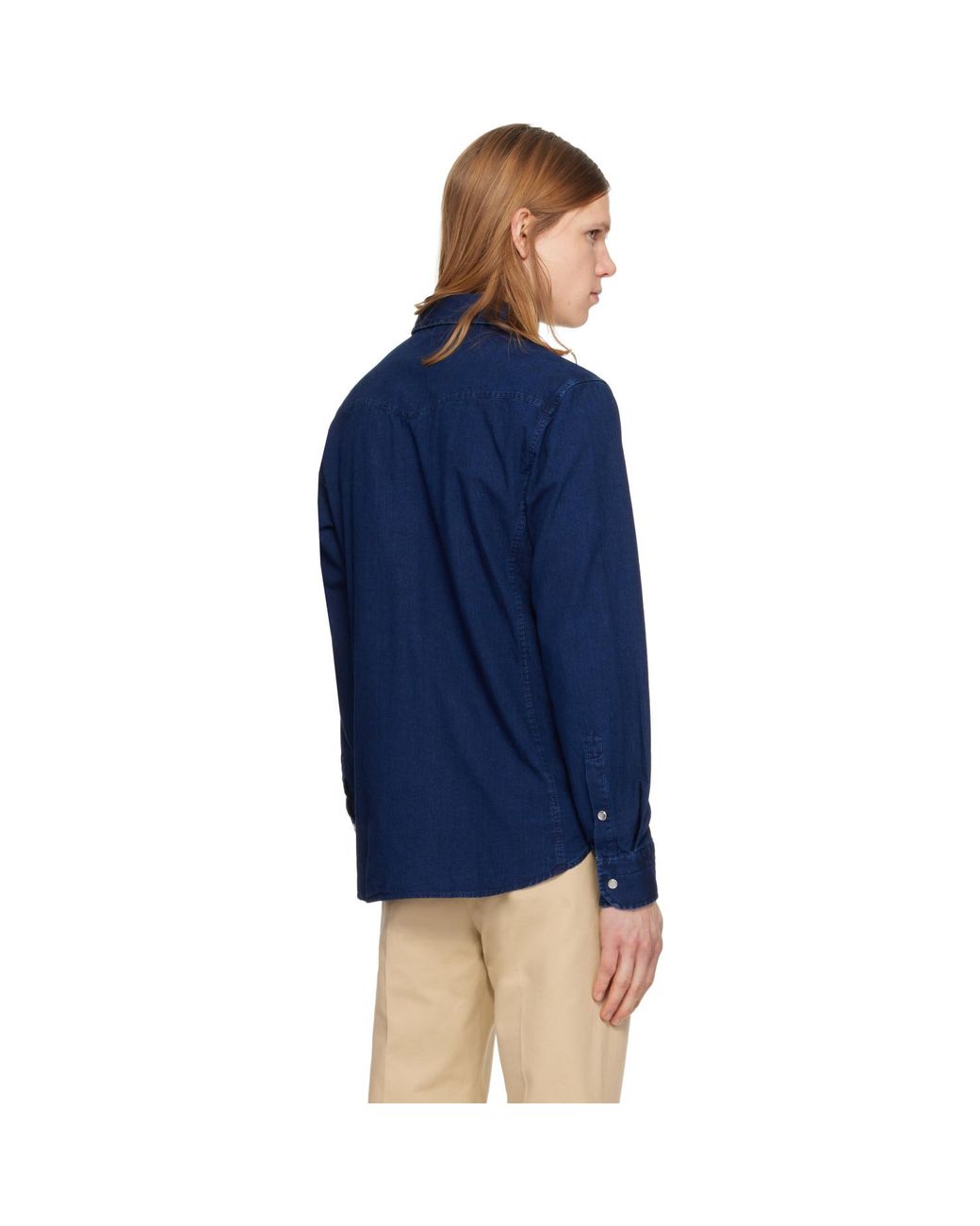 Tom Ford Blue Western Shirt for men