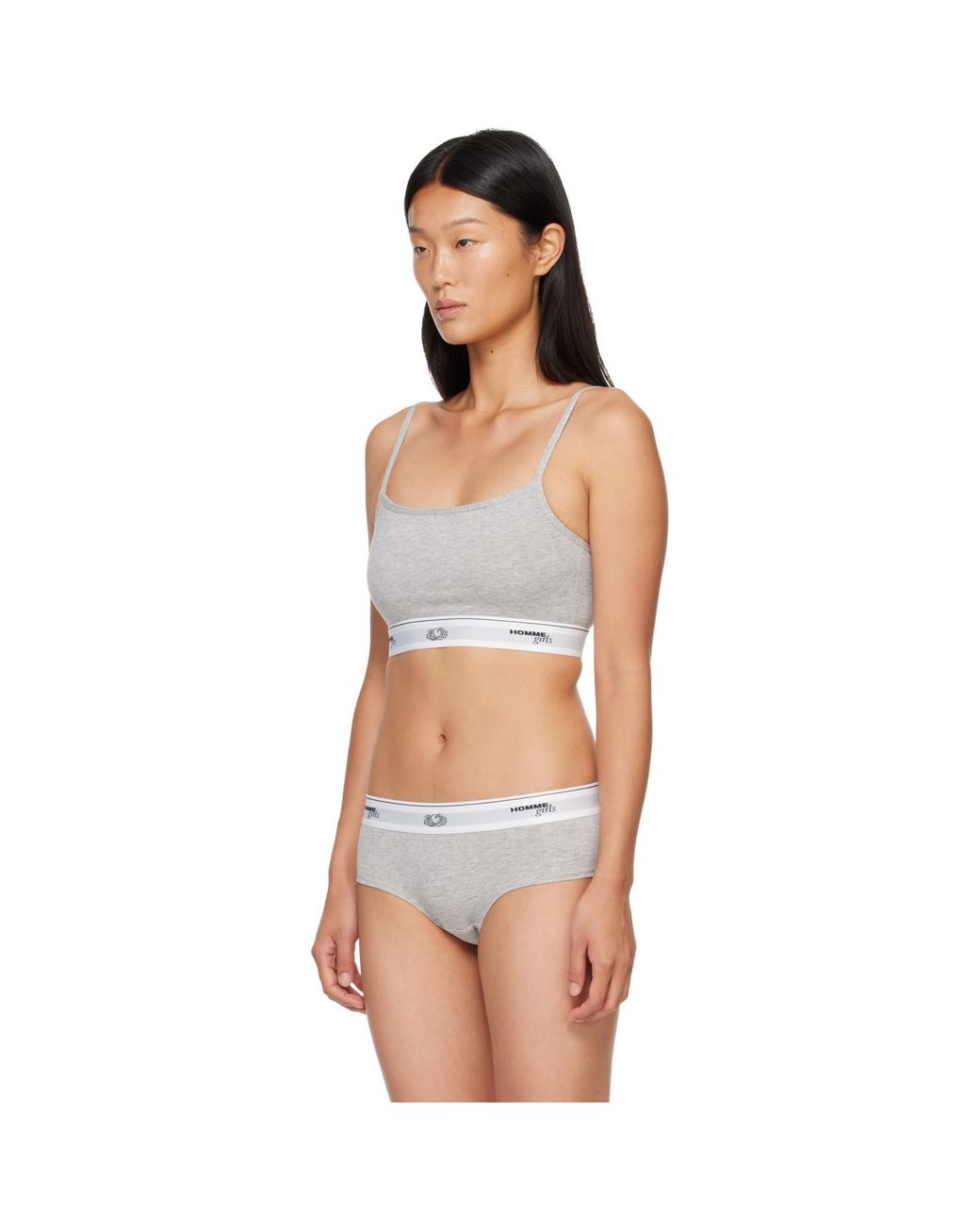 HOMMEGIRLS Blue Three-Pack Fruit Of The Loom Edition Cami Bralettes