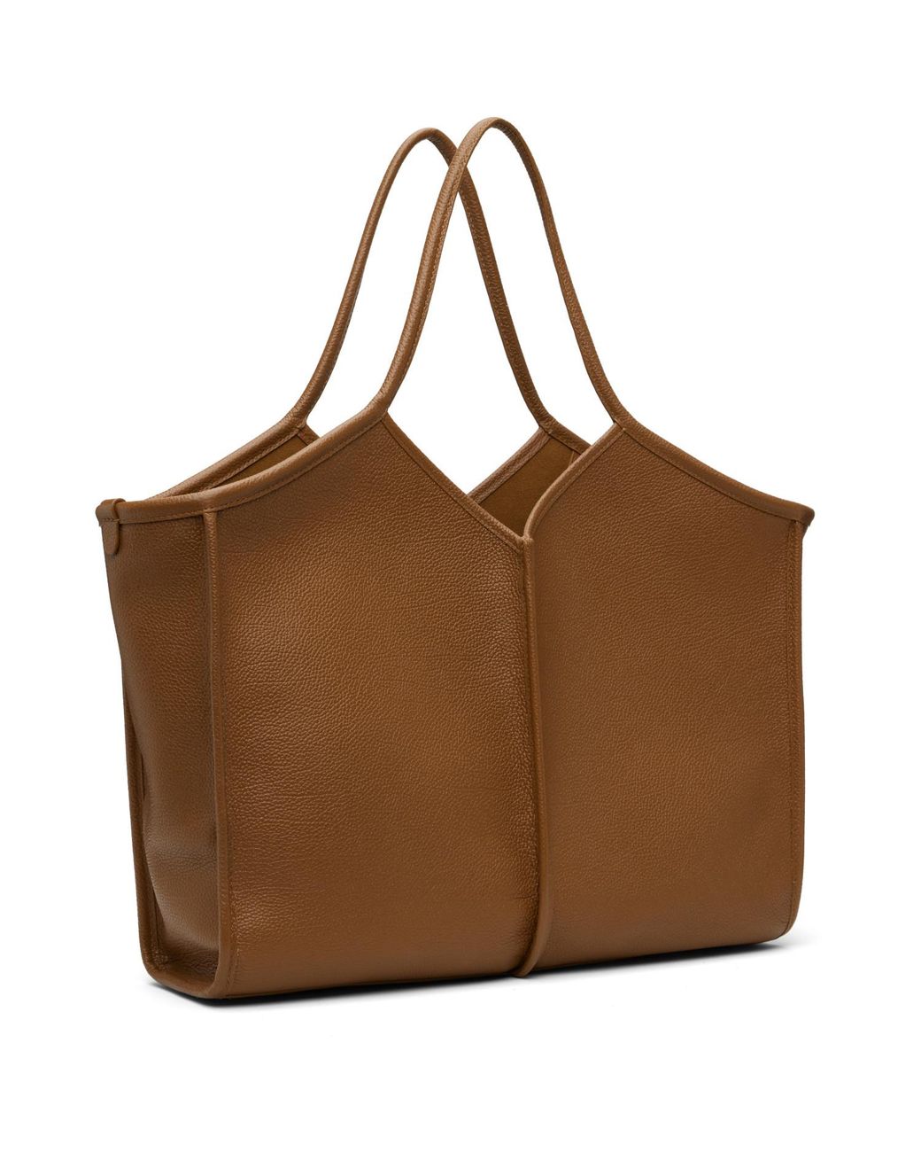 Hereu Brown Calella Medium Squared Tote for men