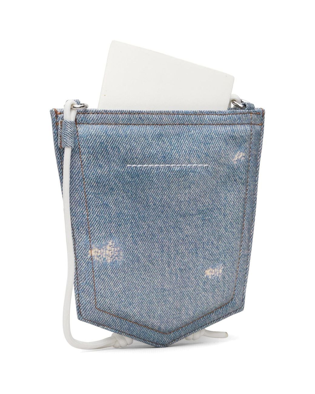 MM6 by Maison Margiela Blue Denim Pocket Pouch for men