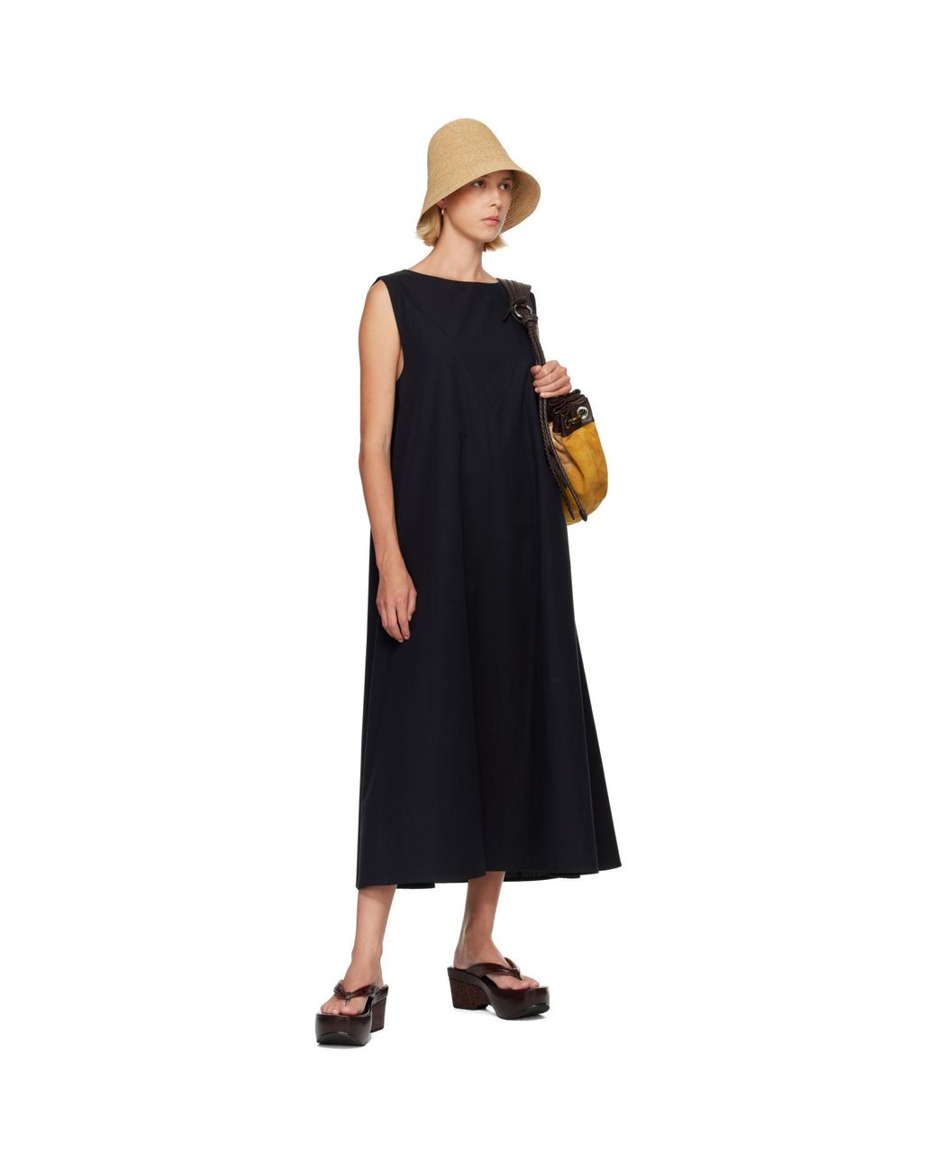 Baserange Black Tres Maxi Dress