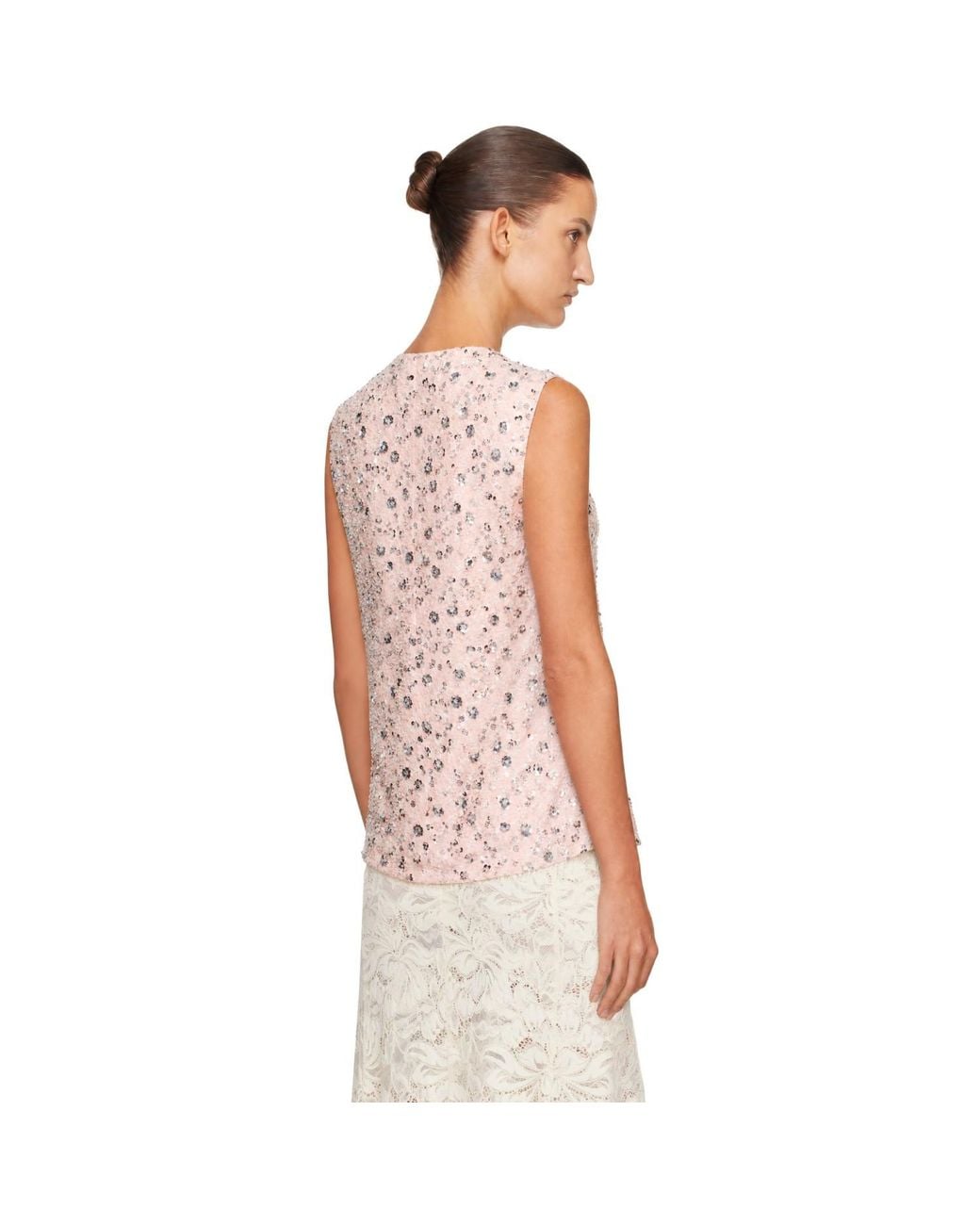 Rabanne Pink Sequinned Top