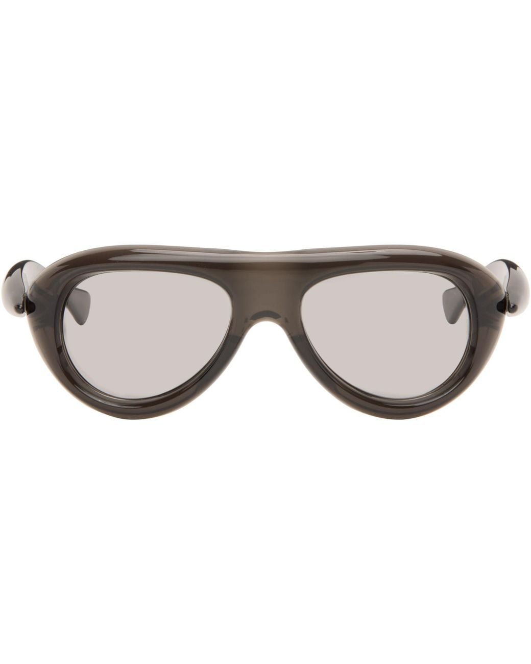 Bottega Veneta Brown Sardine Aviator Sunglasses