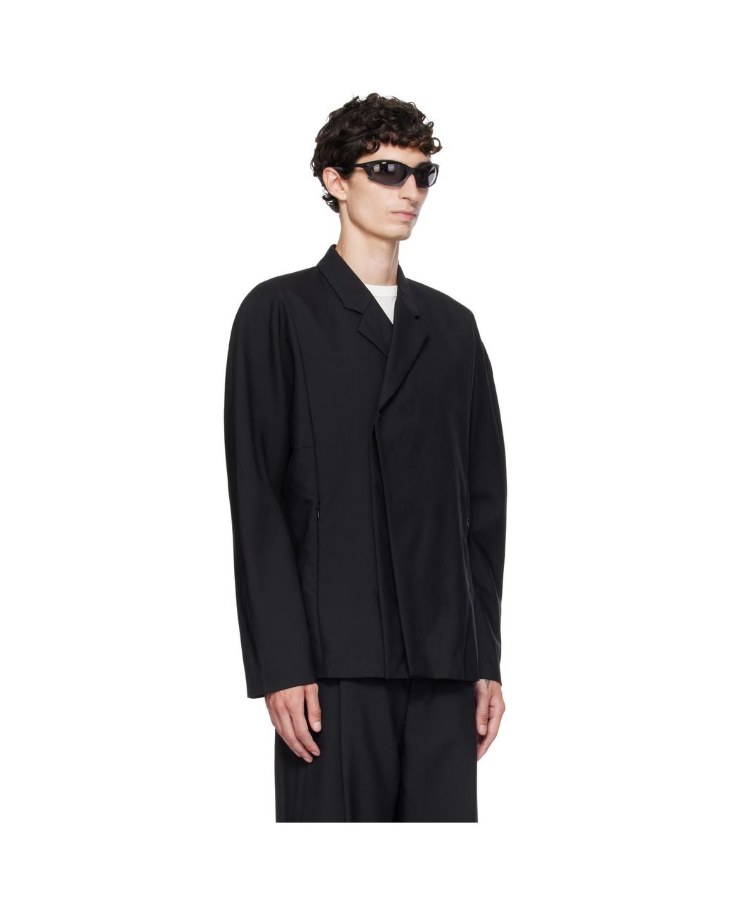 Kiko Kostadinov Black Vaals Tailored Blazer for men