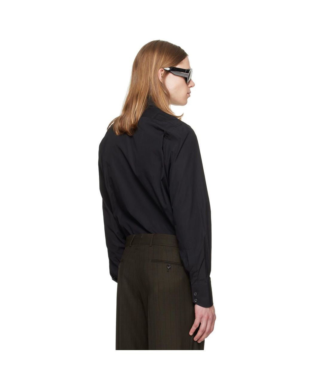 Tom Ford Black Poplin Slim Fit Shirt for men