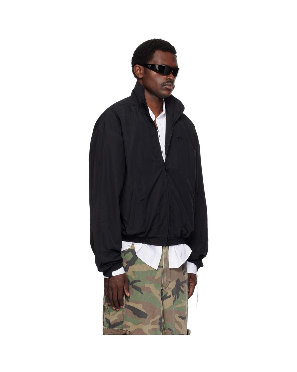 Vetements Black Cut-Up Track Jacket for men