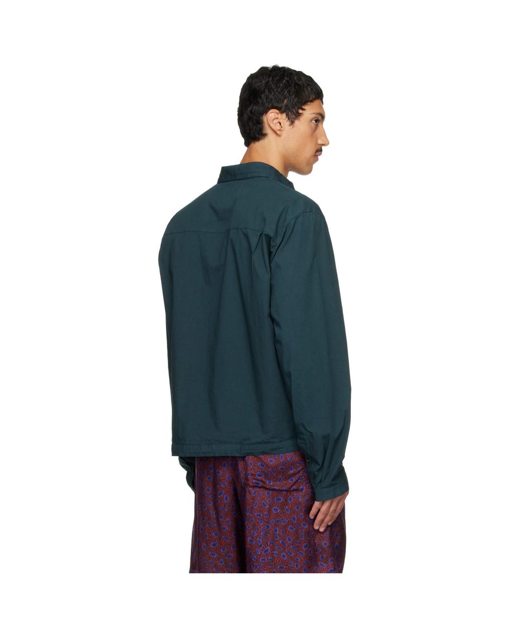 Dries Van Noten Blue Cotton Shirt for men