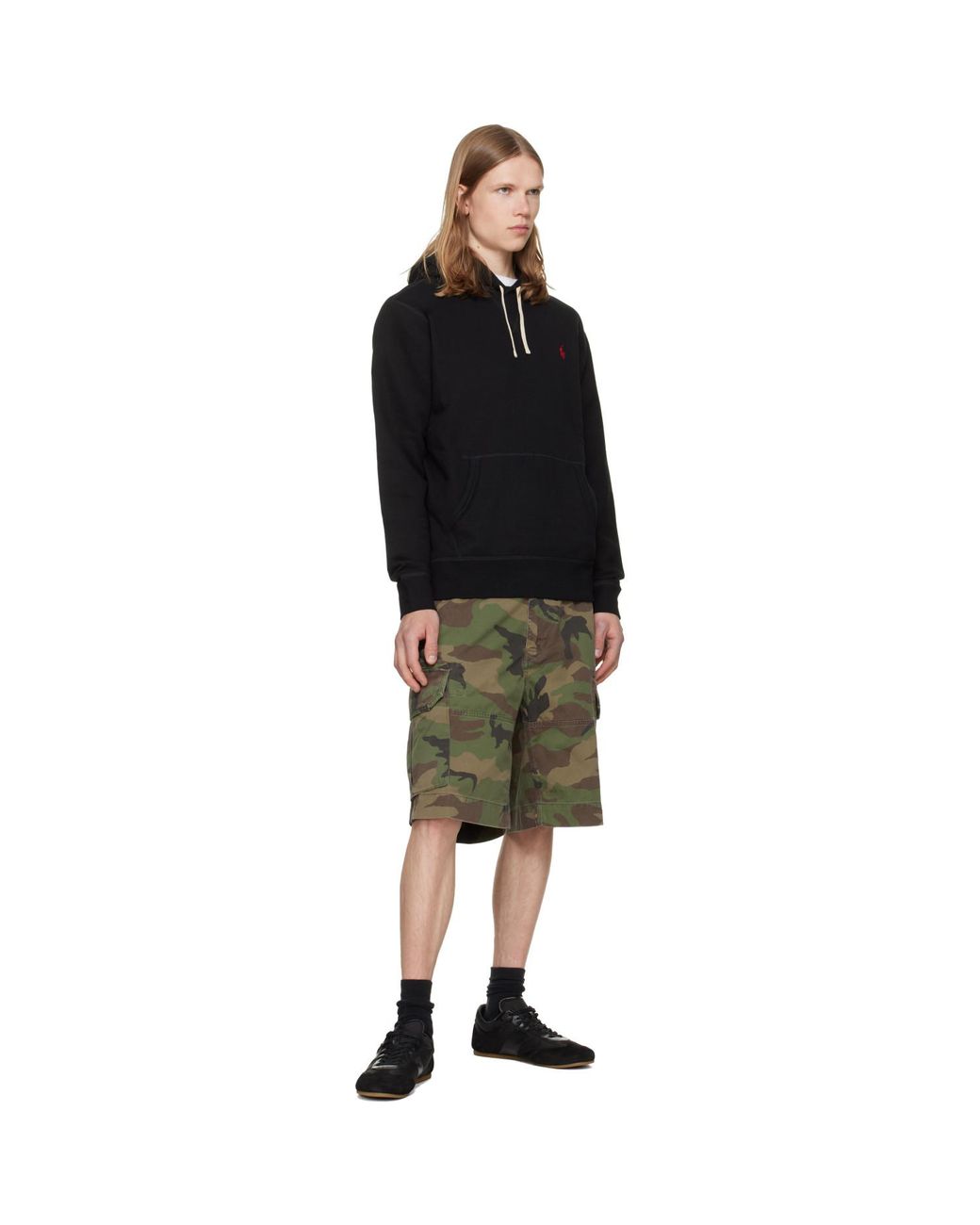 Polo Ralph Lauren Black 'The Rl Fleece' Hoodie for men