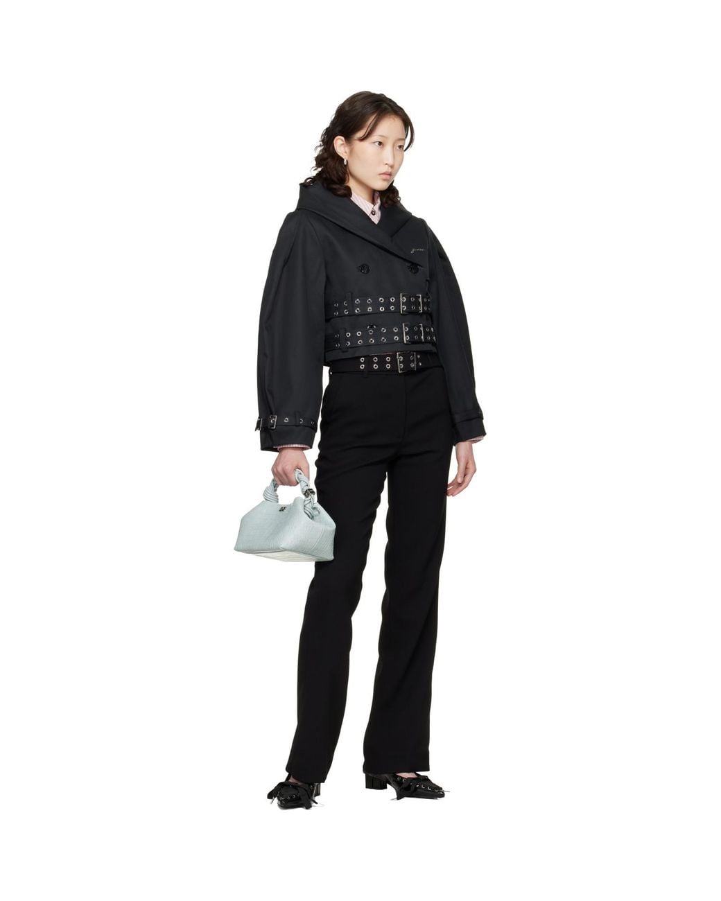 Ganni Black Small Bou Bag