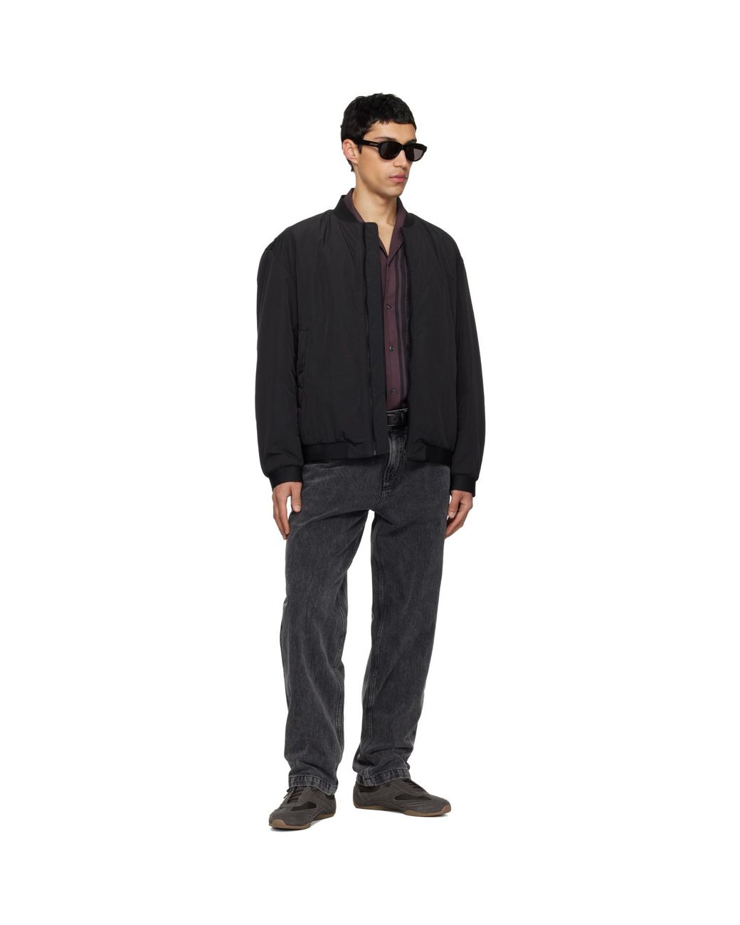 Boss Black Water-Repellent Bomber Jacket for men
