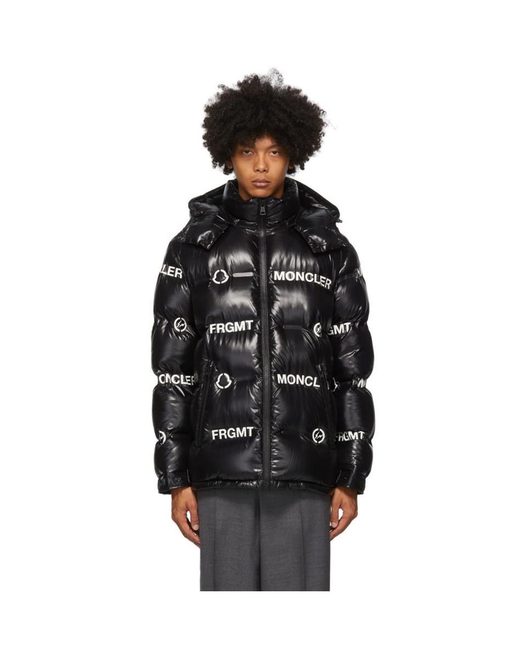 Moncler Genius 7 Moncler Fragment Hiroshi Fujiwara Black Down Mayconne ...