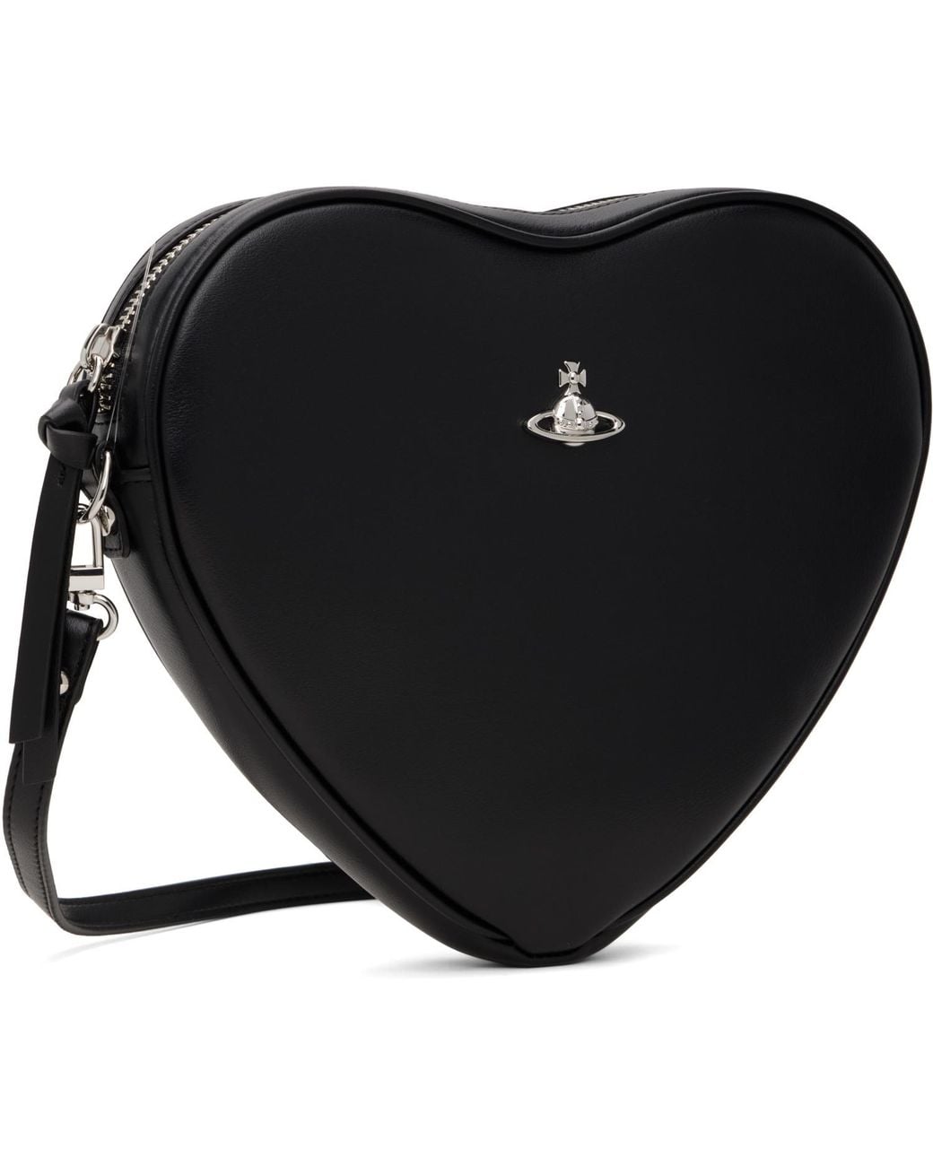 Vivienne Westwood Black Alexa Heart Crossbody Bag