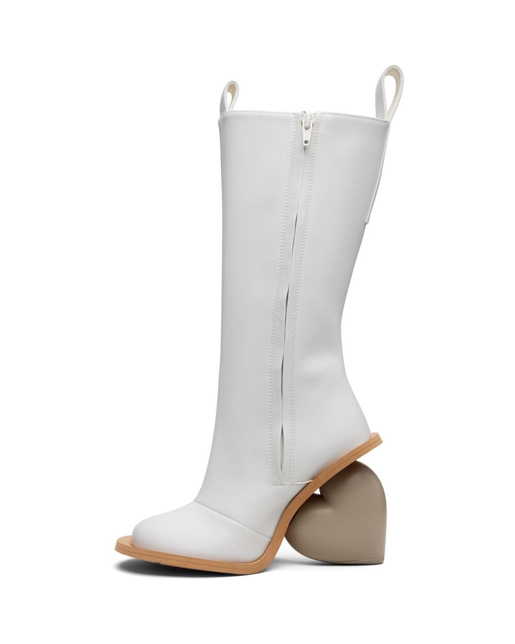Yume Yume White Off- Love Tall Boots